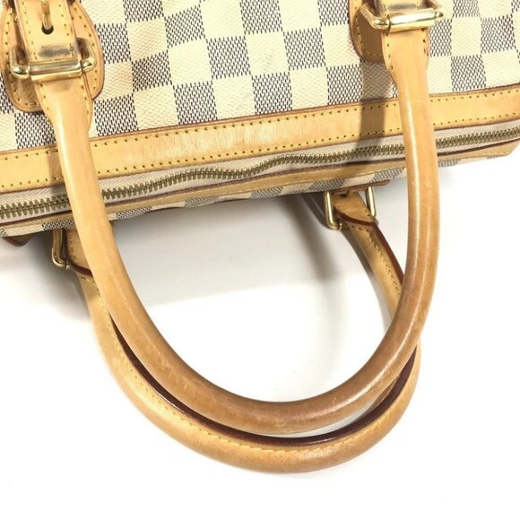 LOUIS VUITTON N52001 Damier Azur Berkeley PM Hand Bag Damier Azur Canvas White - Picture 8 of 15